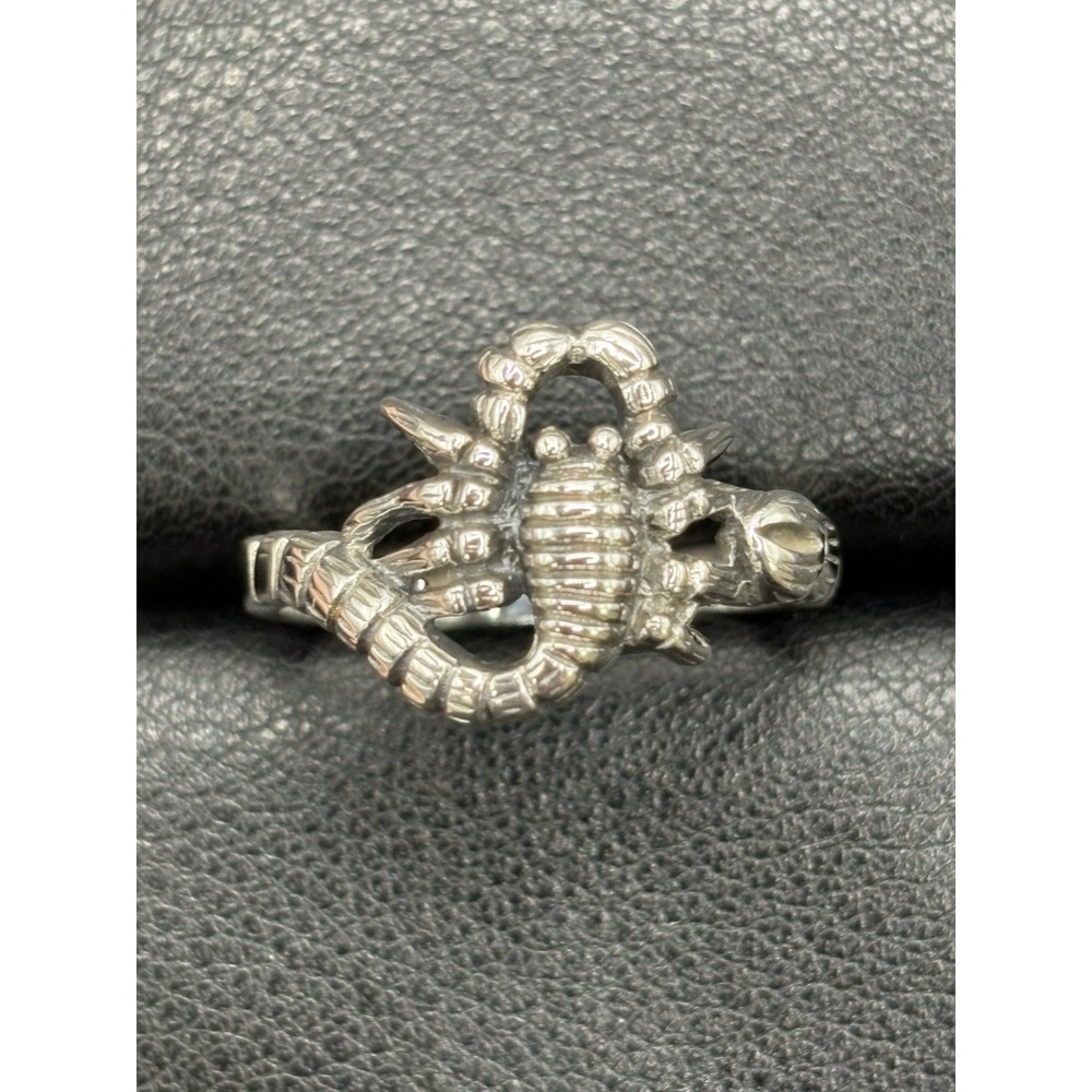 New Condition Sterling Silver Scorpion Ring Size 10 H13